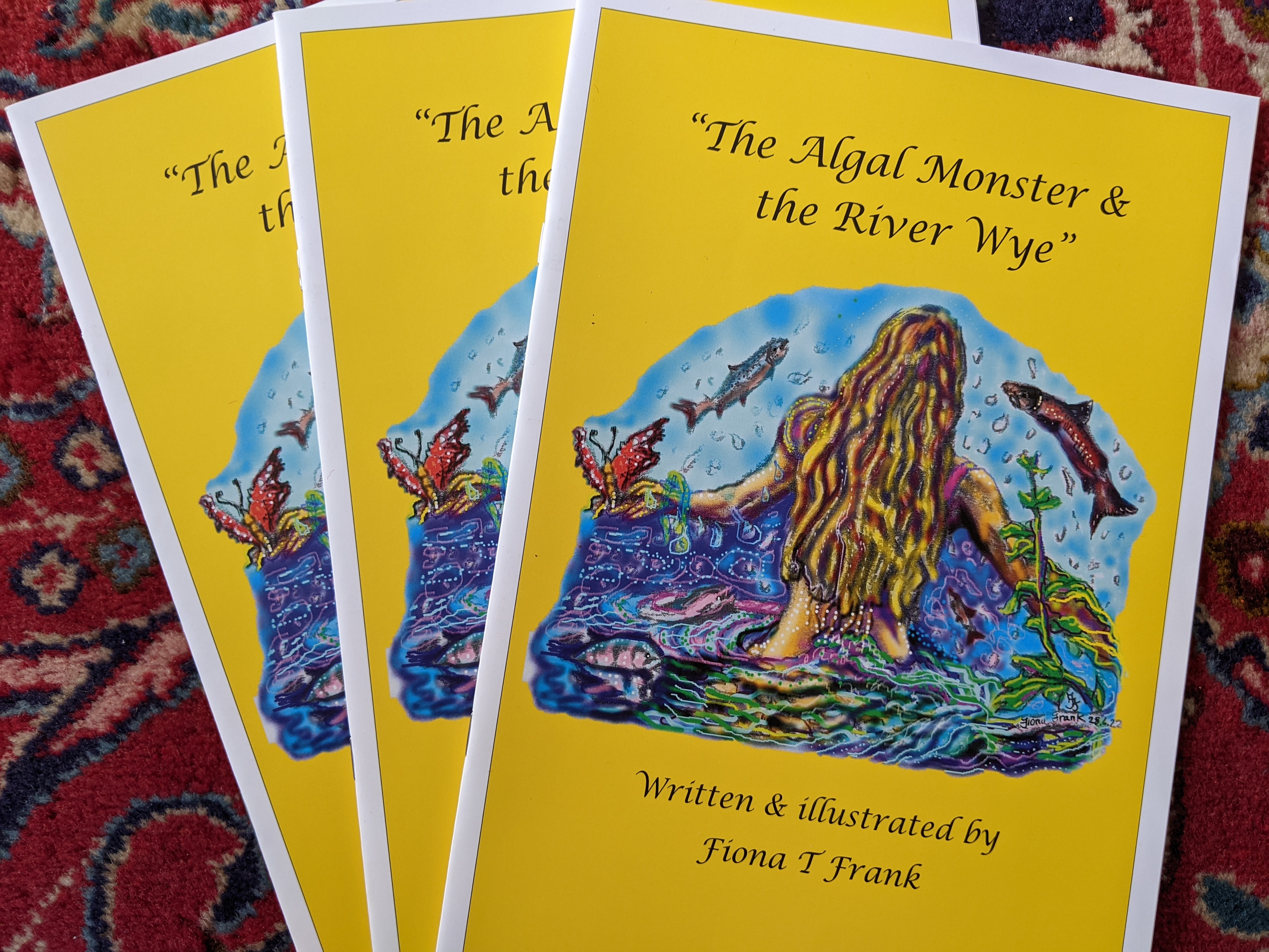 Three copies of the book